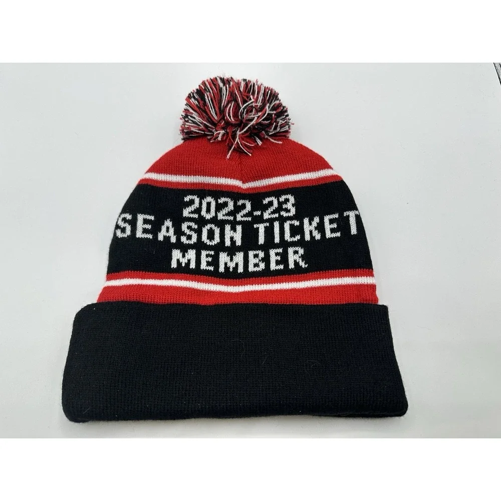 Rockford‎ IceHogs Hat Adult One Size AHL Winter Beanie Fits Embroidered Hamilton